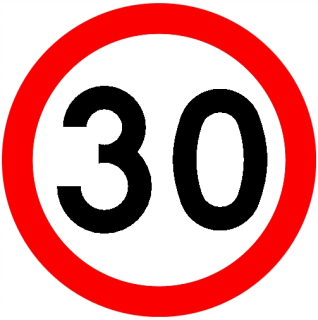 Cestné znamenie 600 mm rýchlostný limit 30