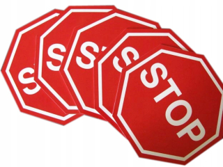 Road Sign 40 × 40cm Light PVC