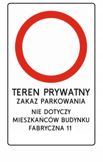 Značka bez pohybu + akýkoľvek text z plechu s rozmermi 75 × 60 cm