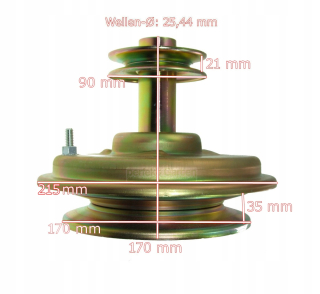 Spojka na kosačku - Warner 5217-20 5217-38 Elektromagnetická spojka
