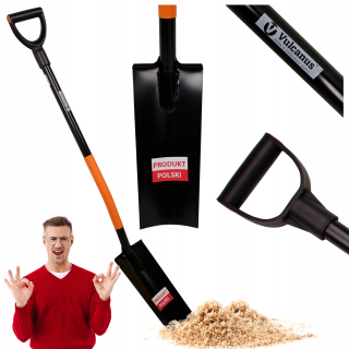 🌟 Drenážna lopatka VULCANUS VUN20R s kovovou rukoväťou