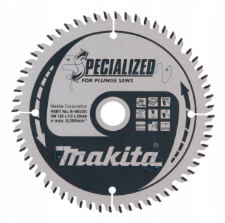 Makita B-56720 rezací kotúč 165x20 mm na MDF dosky