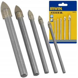 Irwin 10507912 sada vrtákov do skla 5 ks.