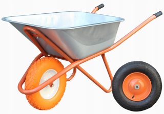 Pozinkovaný záhradný fúrik 100L / 140L CELÝ KRUH