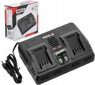 DVOJITÁ NABÍJAČKA YATO 18V 2,2A YT-828499